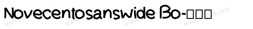 Novecentosanswide Bo字体转换
